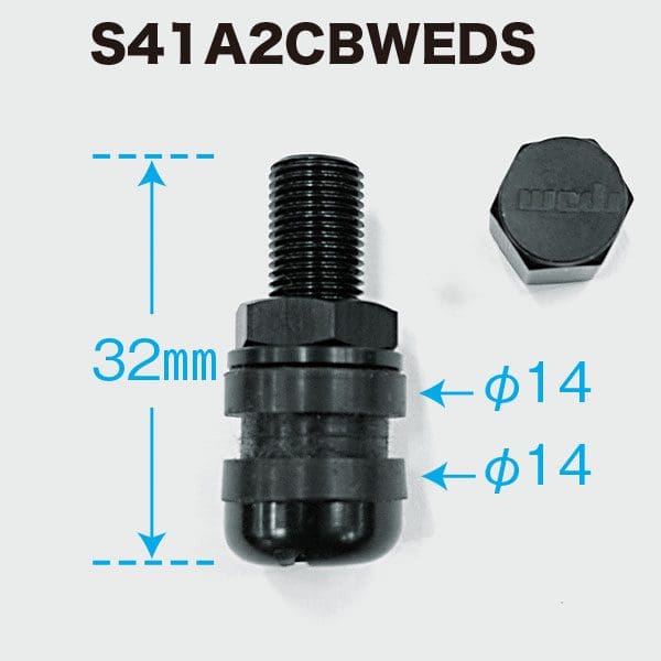 A black plastic nut and bolt with the size of a screw.