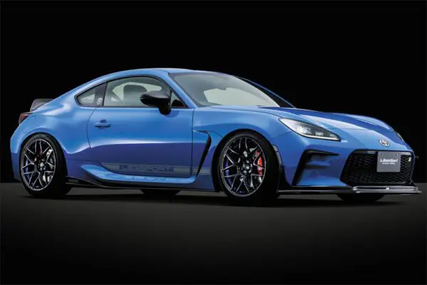 A blue toyota 86 sports car is shown.