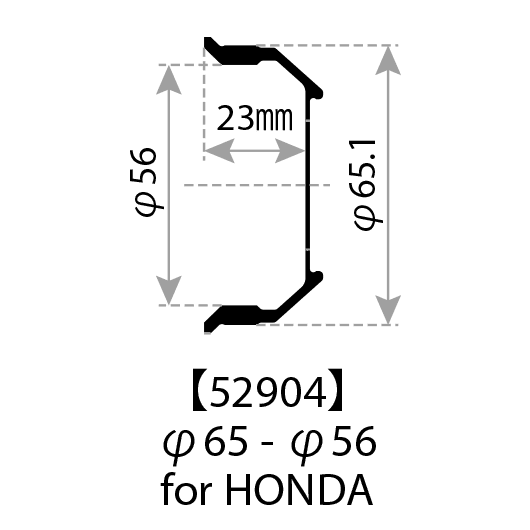 A diagram showing the dimensions of a honda front bumper.